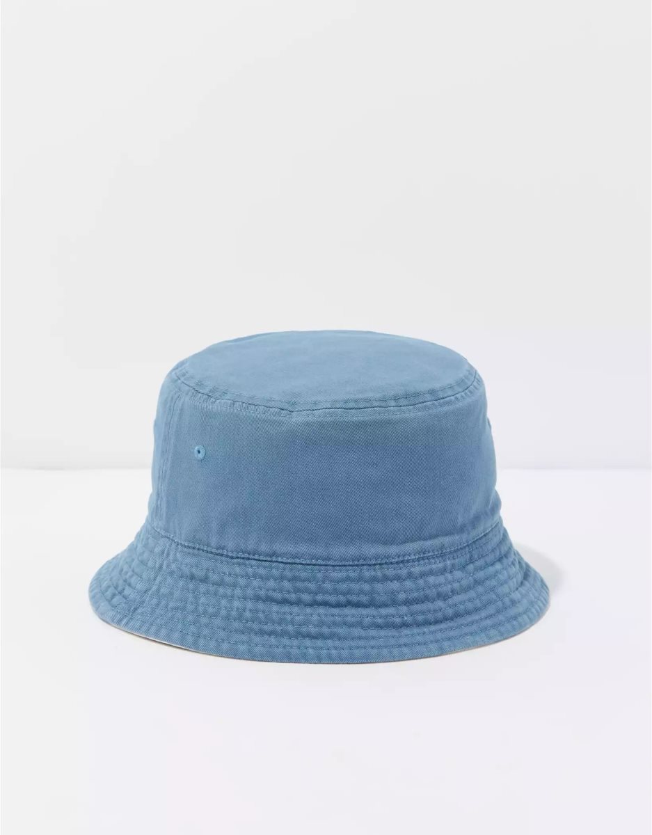 Chapeaux American Eagle AE Reversible Tie-Dye Bucket Bleu Homme | BFE-66387776